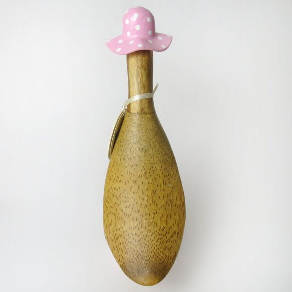 Dcuk The Duck Company Wooden Duck Pink Spotted Hat & Welly Boots - Picture 8 of 10
